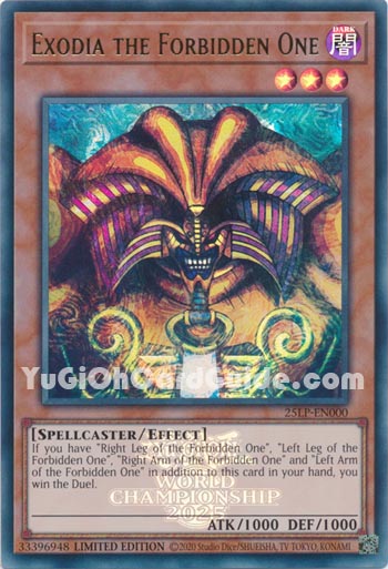 Yu-Gi-Oh Card: Exodia the Forbidden One