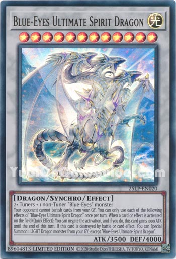 Yu-Gi-Oh Card: Blue-Eyes Ultimate Spirit Dragon