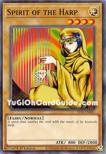 Yu-Gi-Oh Card: Spirit of the Harp