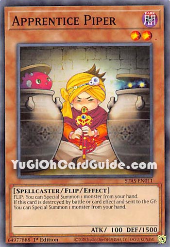 Yu-Gi-Oh Card: Apprentice Piper