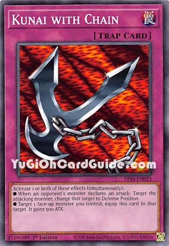 Yu-Gi-Oh Card: Kunai with Chain