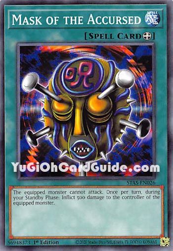 Yu-Gi-Oh Card: Mask of the Accursed