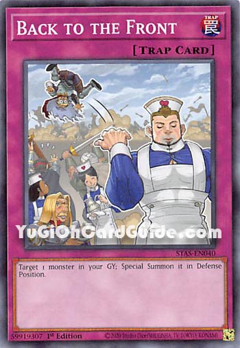 Yu-Gi-Oh Card: Back to the Front