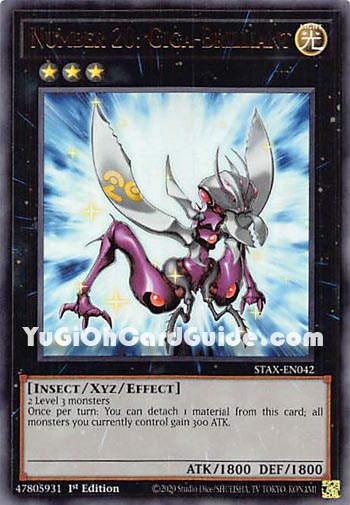 Yu-Gi-Oh Card: Number 20: Giga-Brilliant