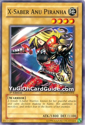 Yu-Gi-Oh Card: X-Saber Anu Piranha