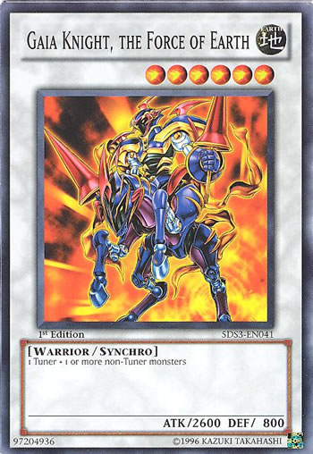 Yu-Gi-Oh Card: Gaia Knight, the Force of Earth