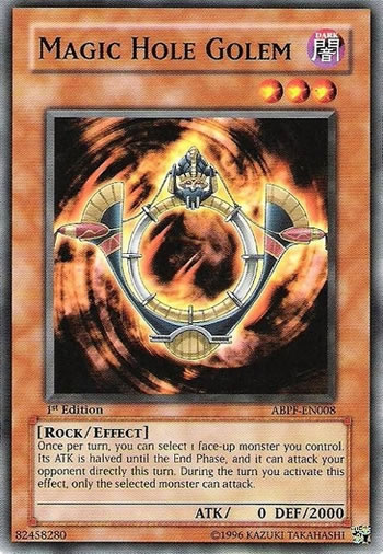 Yu-Gi-Oh Card: Magic Hole Golem