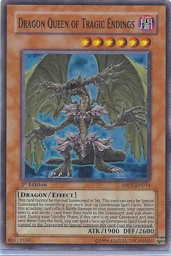 Yu-Gi-Oh Card: Dragon Queen of Tragic Endings