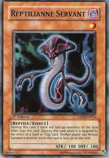 Yu-Gi-Oh Card: Reptilianne Servant