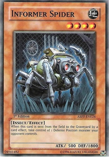 Yu-Gi-Oh Card: Informer Spider