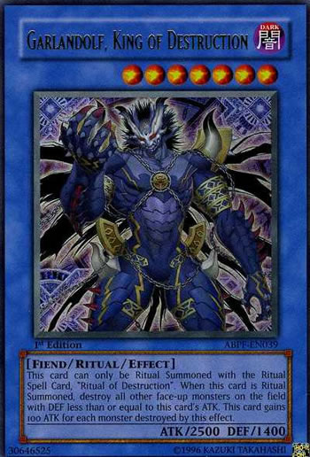 Yu-Gi-Oh Card: Garlandolf, King of Destruction