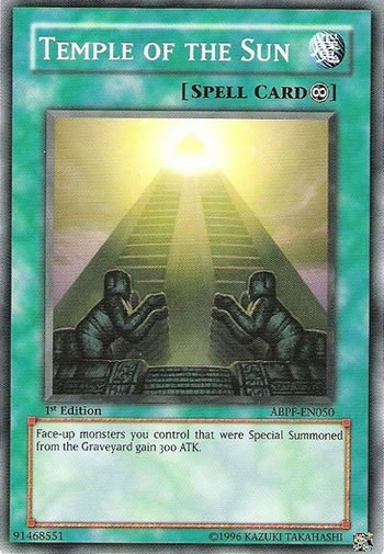 Yu-Gi-Oh Card: Temple of the Sun