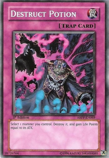 Yu-Gi-Oh Card: Destruct Potion