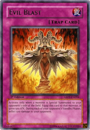 Yu-Gi-Oh Card: Evil Blast