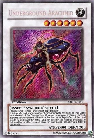 Yu-Gi-Oh Card: Underground Arachnid
