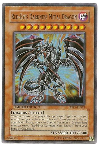 Yu-Gi-Oh Card: Red-Eyes Darkness Metal Dragon