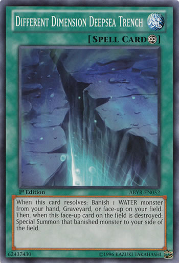 Yu-Gi-Oh Card: Different Dimension Deepsea Trench