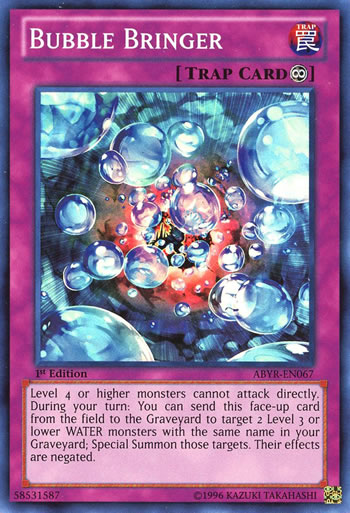 Yu-Gi-Oh Card: Bubble Bringer