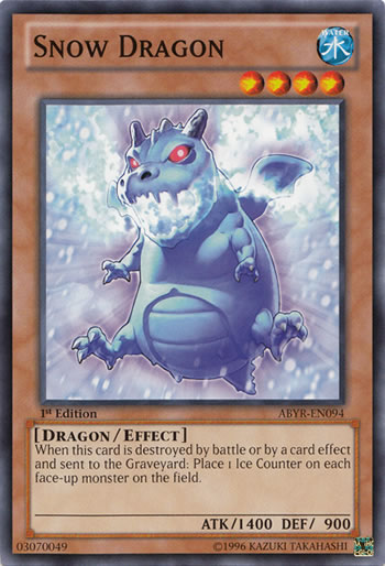 Yu-Gi-Oh Card: Snow Dragon