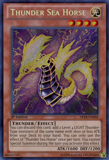 Yu-Gi-Oh Card: Thunder Sea Horse