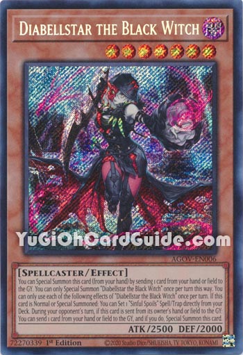 Yu-Gi-Oh Card: Diabellstar the Black Witch