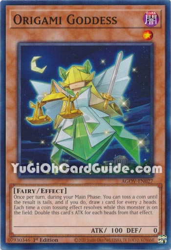 Yu-Gi-Oh Card: Origami Goddess