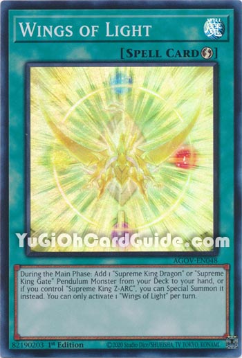 Yu-Gi-Oh Card: Wings of Light
