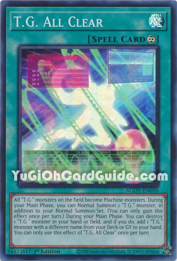 Yu-Gi-Oh Card: T.G. All Clear