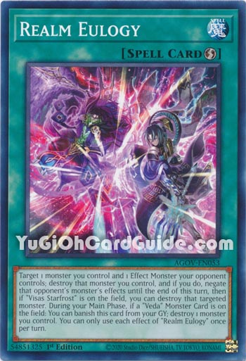 Yu-Gi-Oh Card: Realm Eulogy