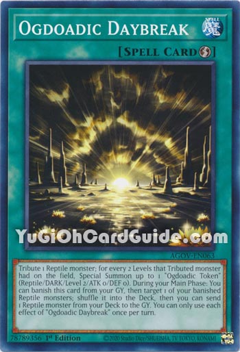 Yu-Gi-Oh Card: Ogdoadic Daybreak