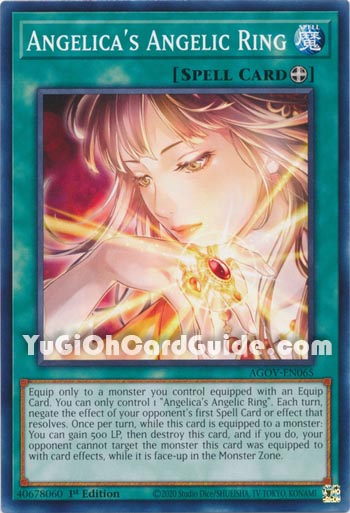 Yu-Gi-Oh Card: Angelica's Angelic Ring
