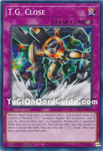 Yu-Gi-Oh Card: T.G. Close