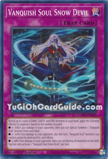 Yu-Gi-Oh Card: Vanquish Soul Snow Devil