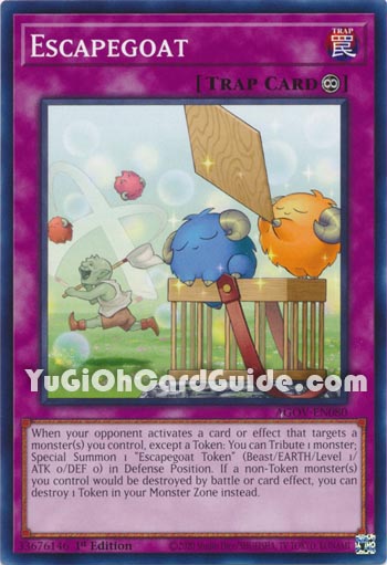 Yu-Gi-Oh Card: Escapegoat
