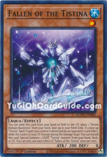 Yu-Gi-Oh Card: Fallen of the Tistina