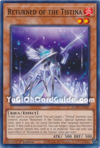 Yu-Gi-Oh Card: Returned of the Tistina