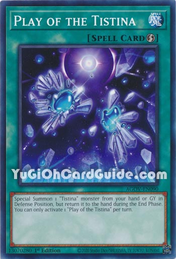 Yu-Gi-Oh Card: Play of the Tistina