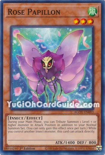 Yu-Gi-Oh Card: Rose Papillon