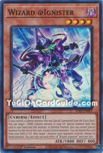 Yu-Gi-Oh Card: Wizard @Ignister