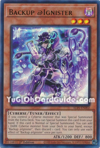Yu-Gi-Oh Card: Backup @Ignister