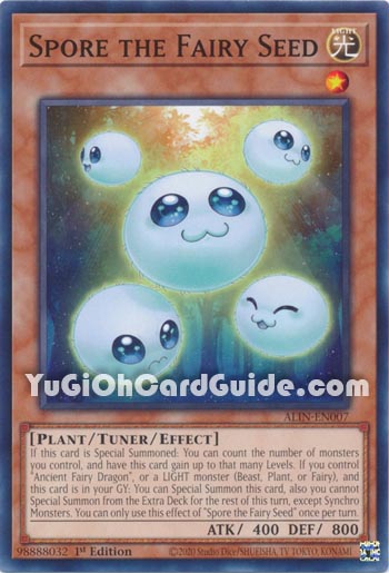 Yu-Gi-Oh Card: Spore the Fairy Seed