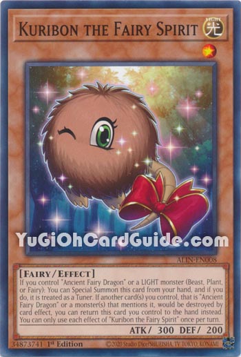 Yu-Gi-Oh Card: Kuribon the Fairy Spirit