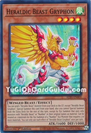 Yu-Gi-Oh Card: Heraldic Beast Gryphon