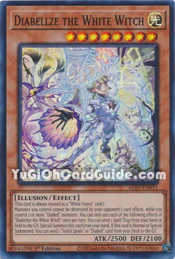 Yu-Gi-Oh Card: Diabellze the White Witch