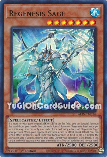 Yu-Gi-Oh Card: Regenesis Sage