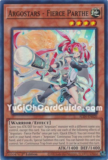 Yu-Gi-Oh Card: Argostars - Fierce Parthe