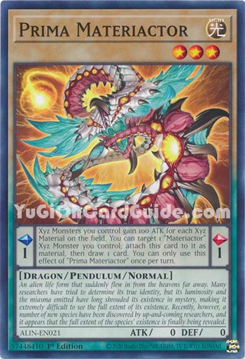 Yu-Gi-Oh Card: Prima Materiactor