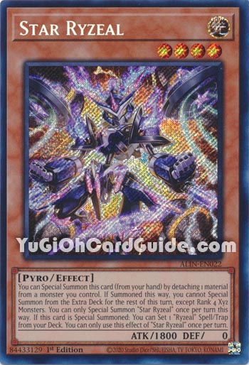 Yu-Gi-Oh Card: Star Ryzeal