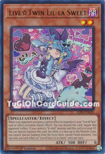 Yu-Gi-Oh Card: Live☆Twin Lil-la Sweet