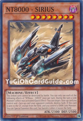 Yu-Gi-Oh Card: NT8000 - SIRIUS